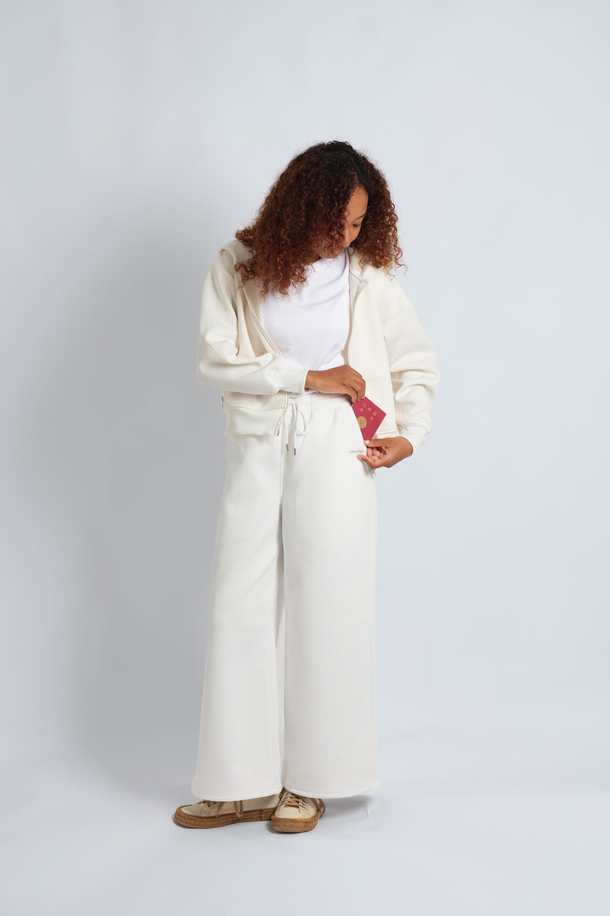 【予約販売：10月中旬〜配送開始】レディースパンツ　White