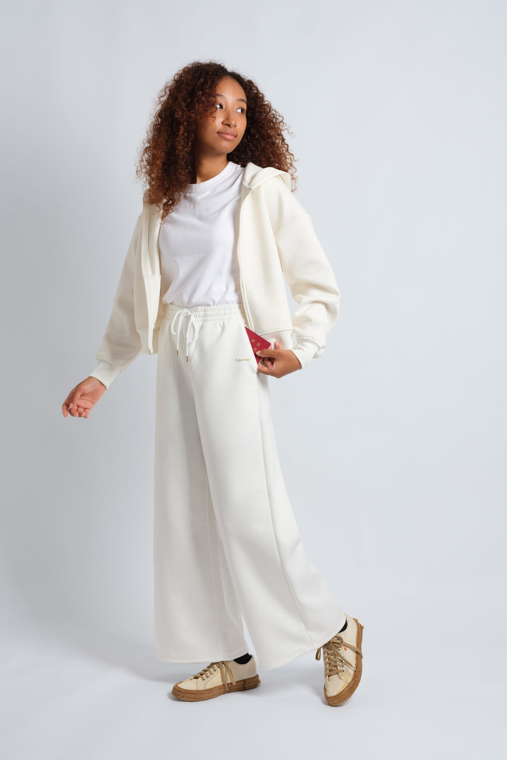 【予約販売：10月中旬〜配送開始】レディースパンツ　White