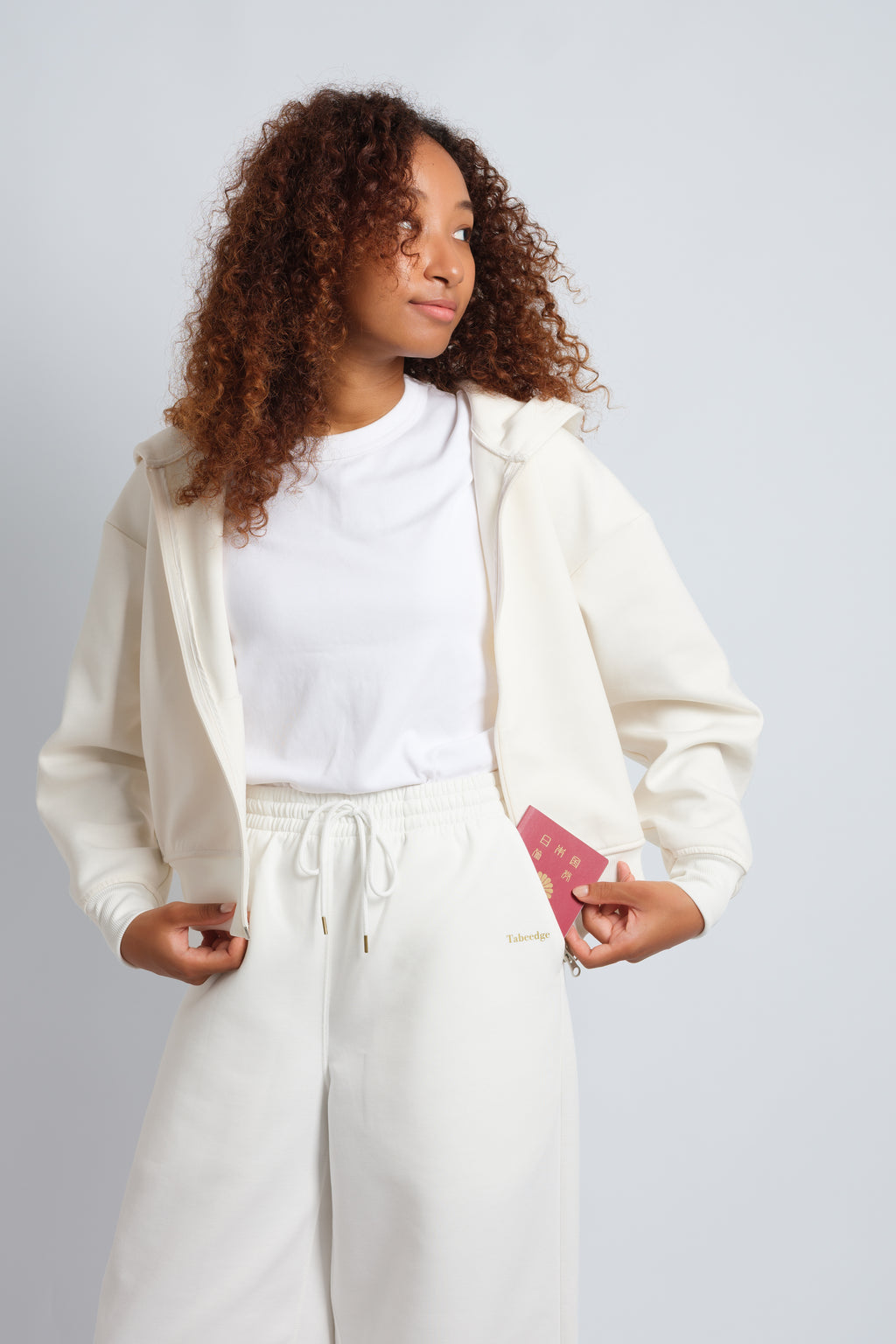 【予約販売：10月中旬〜配送開始】レディースパンツ　White