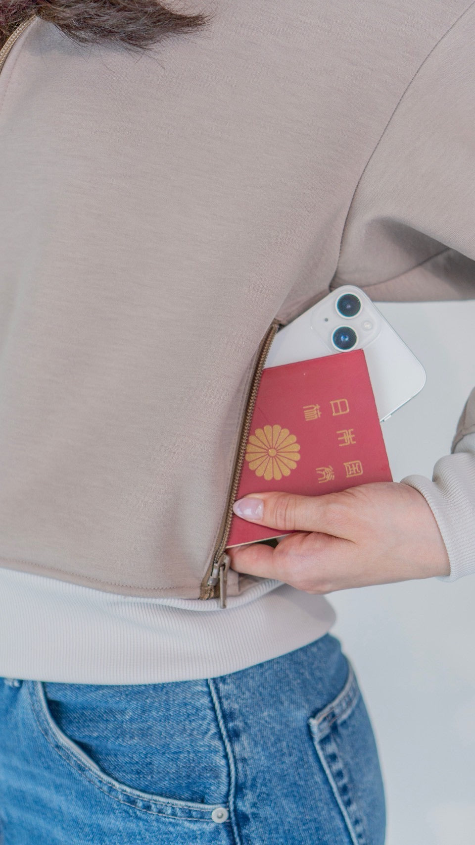 レディースパーカー　Beige