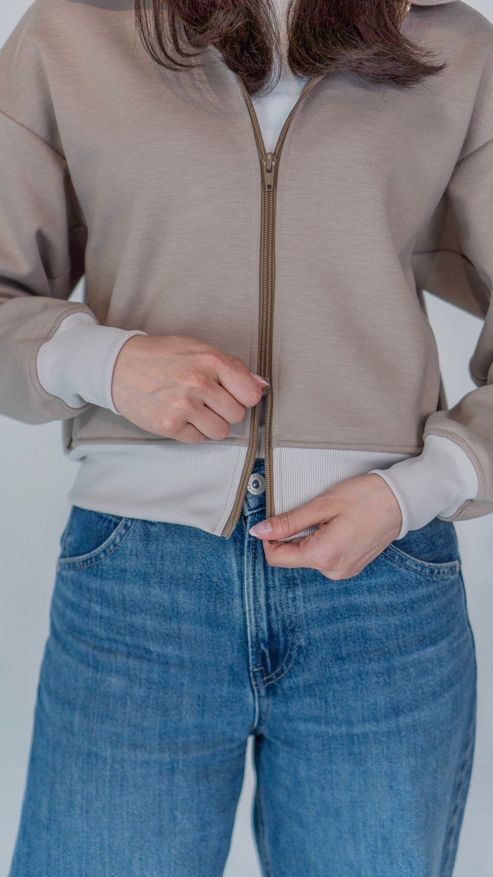 レディースパーカー　Beige