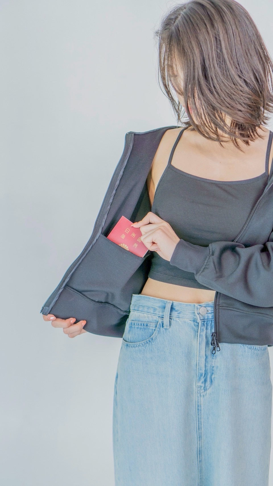 レディースパーカー　Black