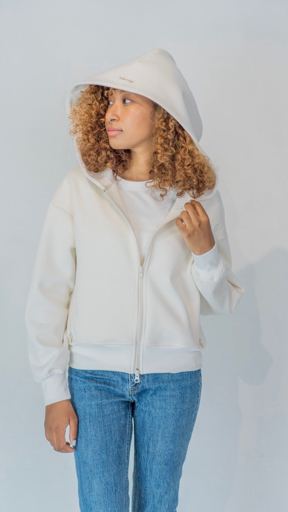 レディースパーカー　White