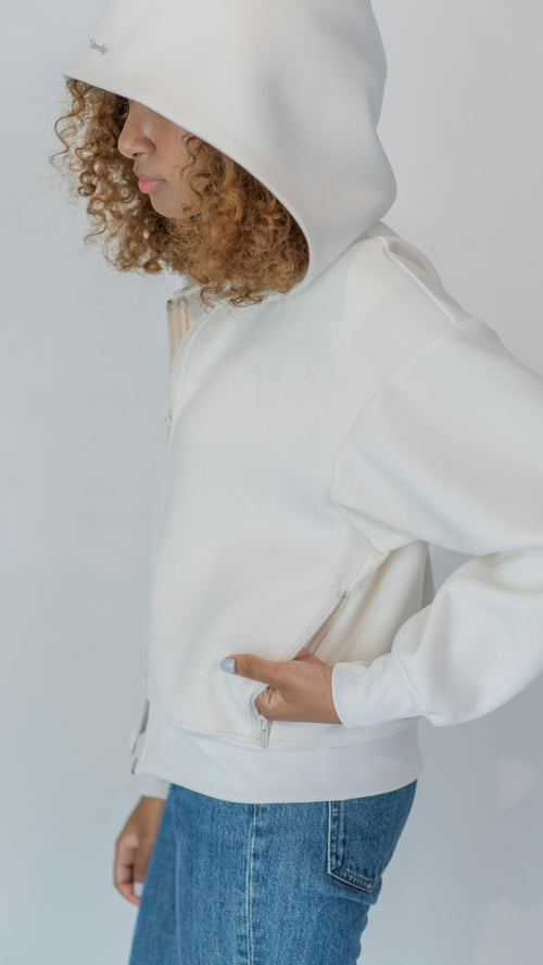 レディースパーカー　White