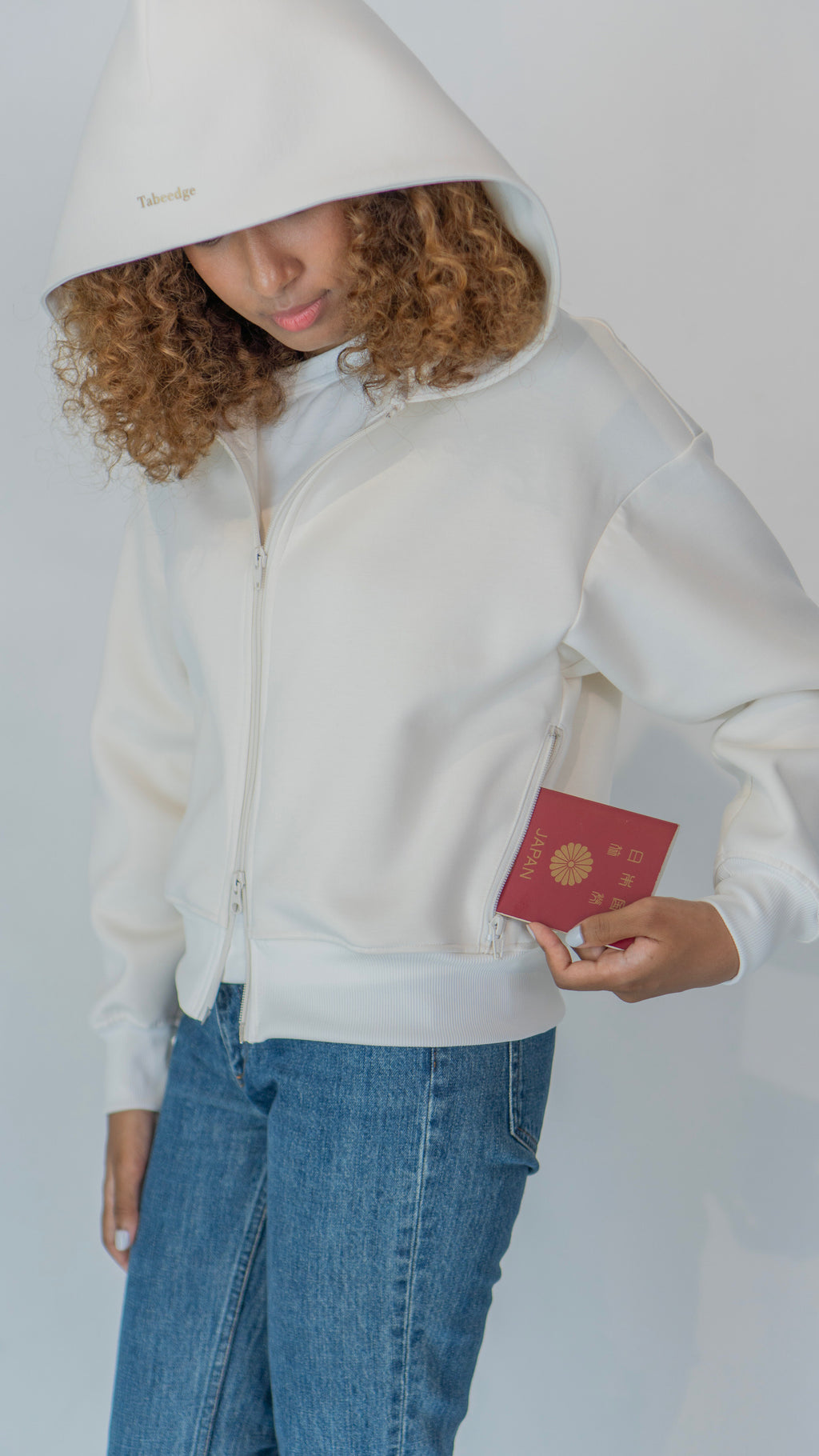 レディースパーカー　White